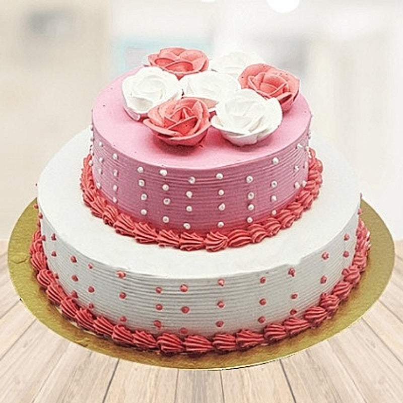 2-Tier Strawberry Cake