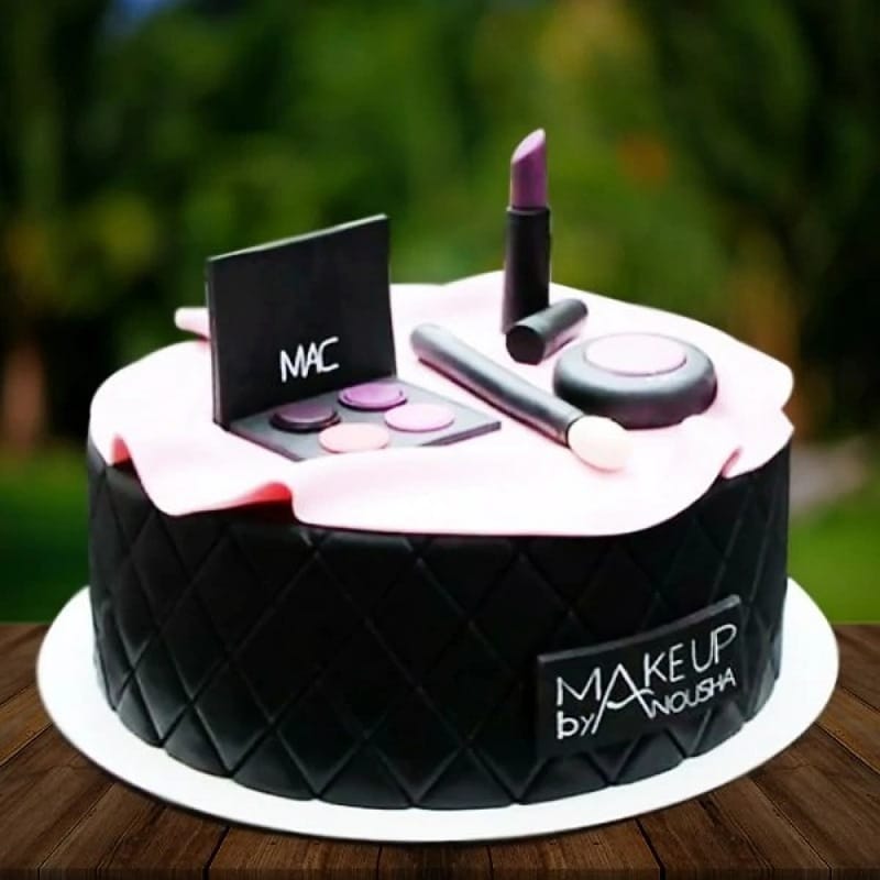 Girls Makeup Theme Cake