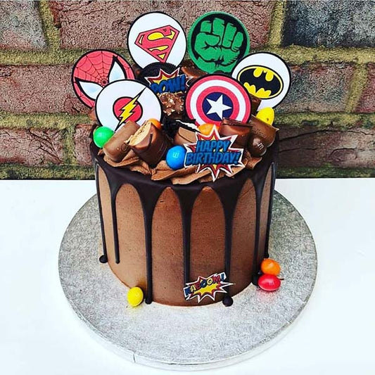 Avengers Crash Cake