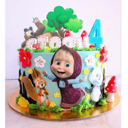 Masha World Cake