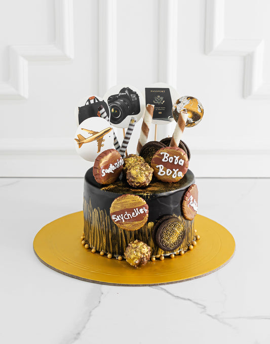 Travel Theme Cake